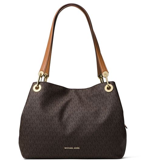 michael kors raven large shoulder tote|michael kors tragetasche.